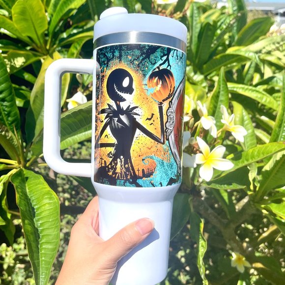 Custom made Disney Nightmare before Christmas Tumbler Brand New 40 oz double wal - Picture 3 of 7